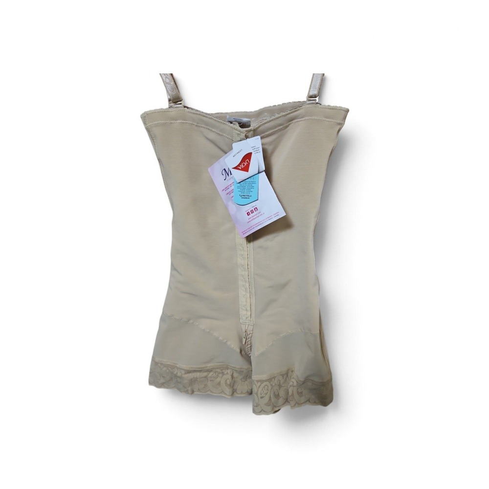 M&D Body Shaper Faja Beige High Compression Tummy Control Bodysuit NWT